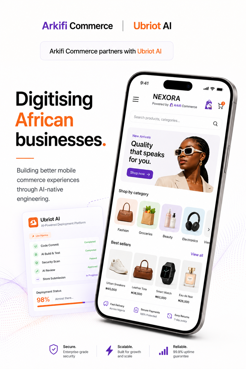 ArkifiCommerce partners with Ubriot AI to digitize African businesses